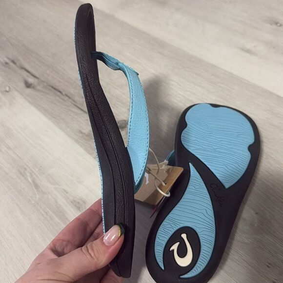 NWT- OluKai- KULAPA KAI- Shave ice edition-Cotton Candy/Black- Size US women’s 6 - Picture 7 of 10